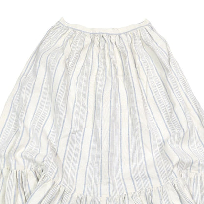Dior hmmdio le Vinegarto Skirt Long Cotton Silk 38 White Blue LadySecond — view 4