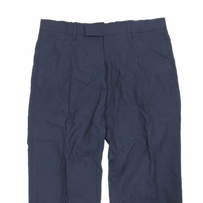 Dior Trousers Depants Hmmta revinegar le Silk 46c Navy Second Pants — view 4