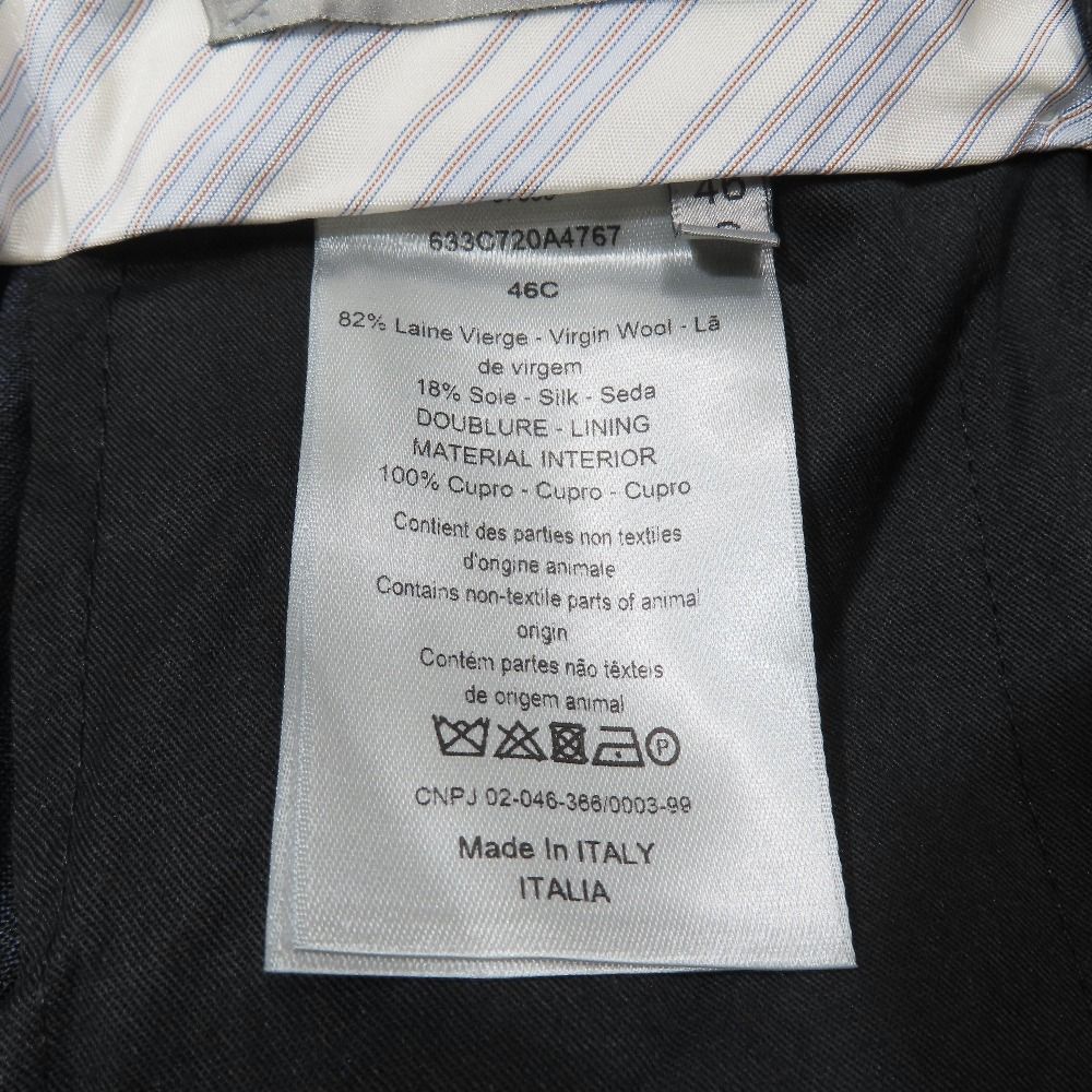 Dior Trousers Depants Hmmta revinegar le Silk 46c Navy Second Pants — view 6