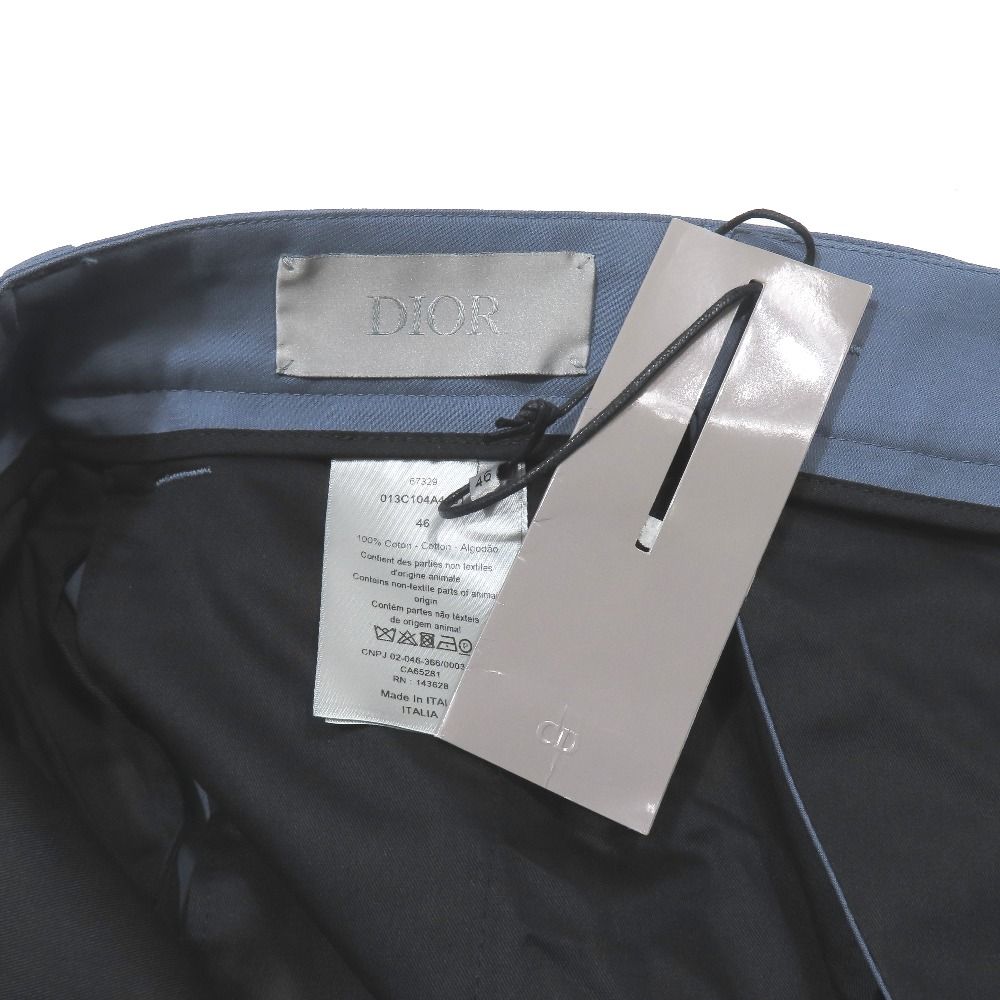 Dior CD Logo Embroidery Trousers Depants Hmmta revinegar Cotton 46 Blue Second — view 6