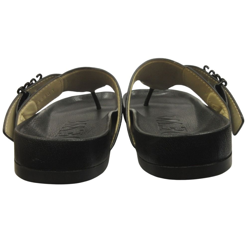 Loewe Ease Sandal Shu-z Shoes Anagram hmm to Leather 35 Black LadySecond — view 5