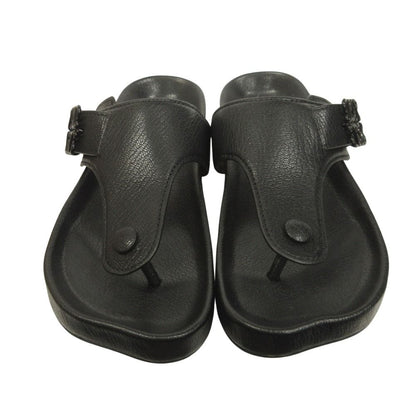 Loewe Ease Sandal Shu-z Shoes Anagram hmm to Leather 35 Black LadySecond — view 4