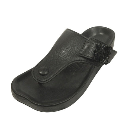 Loewe Ease Sandal Shu-z Shoes Anagram hmm to Leather 35 Black LadySecond