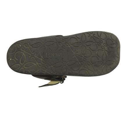Loewe Ease Sandal Shu-z Shoes Anagram hmm to Leather 35 Black LadySecond — view 7