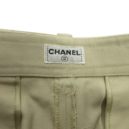 Chanel hmm de hmm Pants CC Logo Tale hmm Ji Beige LadySecond — view 9