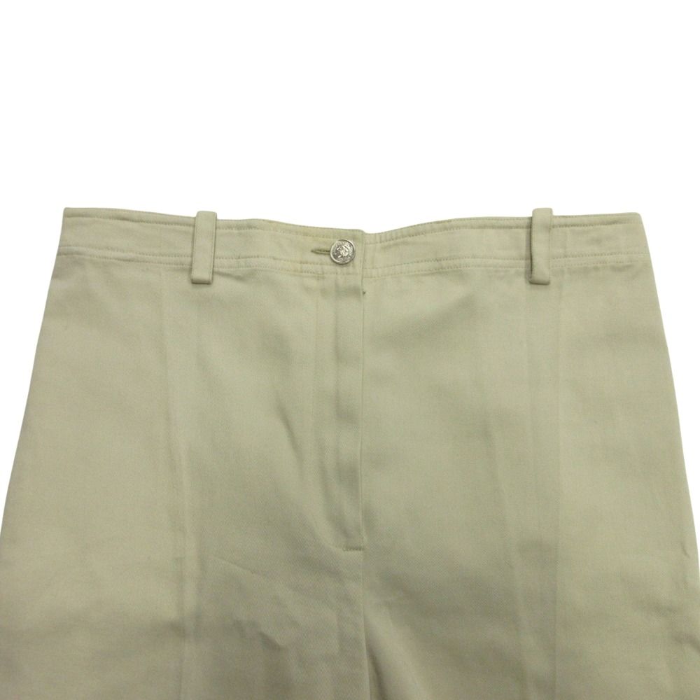 Chanel hmm de hmm Pants CC Logo Tale hmm Ji Beige LadySecond — view 5