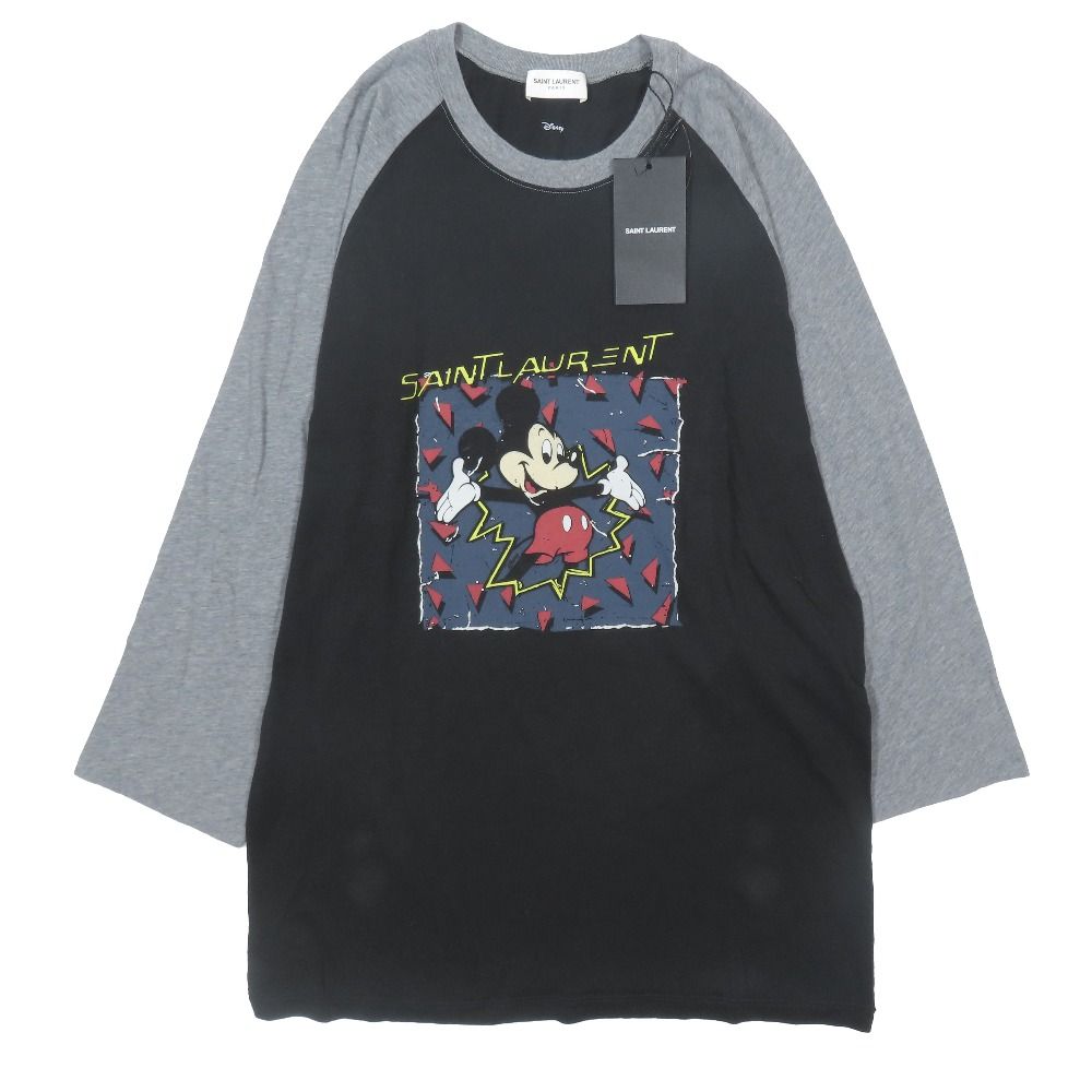 Saint Laurent Paris Disney le T XS Gray Black Second T-Shirt