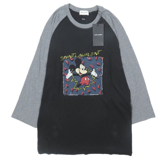 Saint Laurent Paris Disney le T XS Gray Black Second T-Shirt