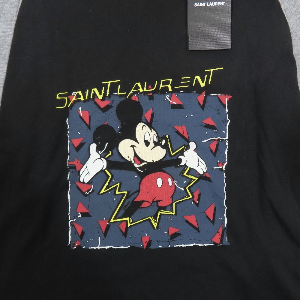 Saint Laurent Paris Disney le T XS Gray Black Second T-Shirt — view 3