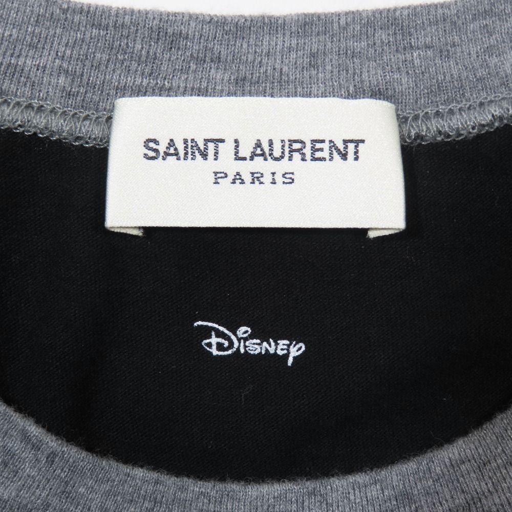 Saint Laurent Paris Disney le T XS Gray Black Second T-Shirt — view 4