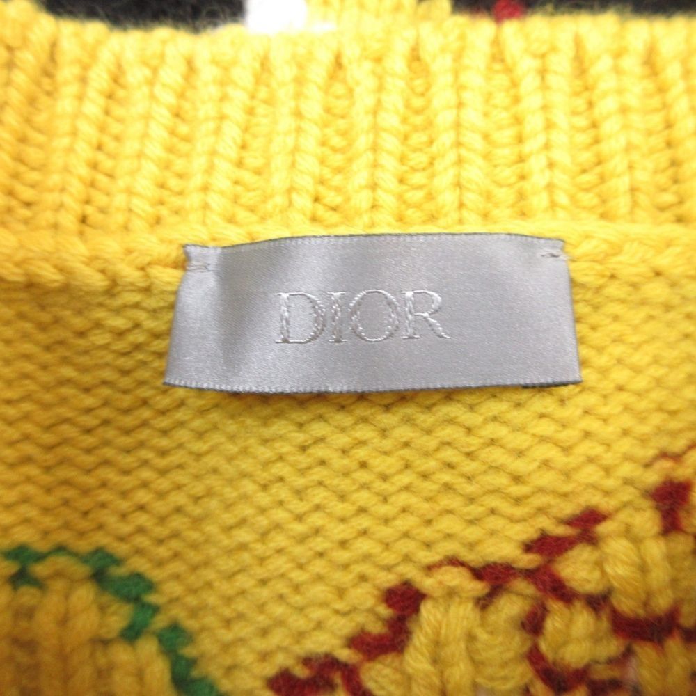 Dior Homme Dio le Ta De Knit Sweater To L Yellow Second — view 6
