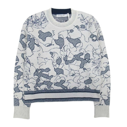 Dior hmmdio le Lede Cashmerecormorant le Knit Sweater 36 Gray Navy LadySecond