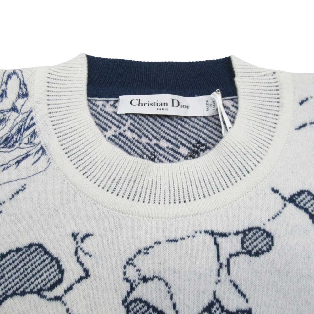 Dior hmmdio le Lede Cashmerecormorant le Knit Sweater 36 Gray Navy LadySecond — view 8