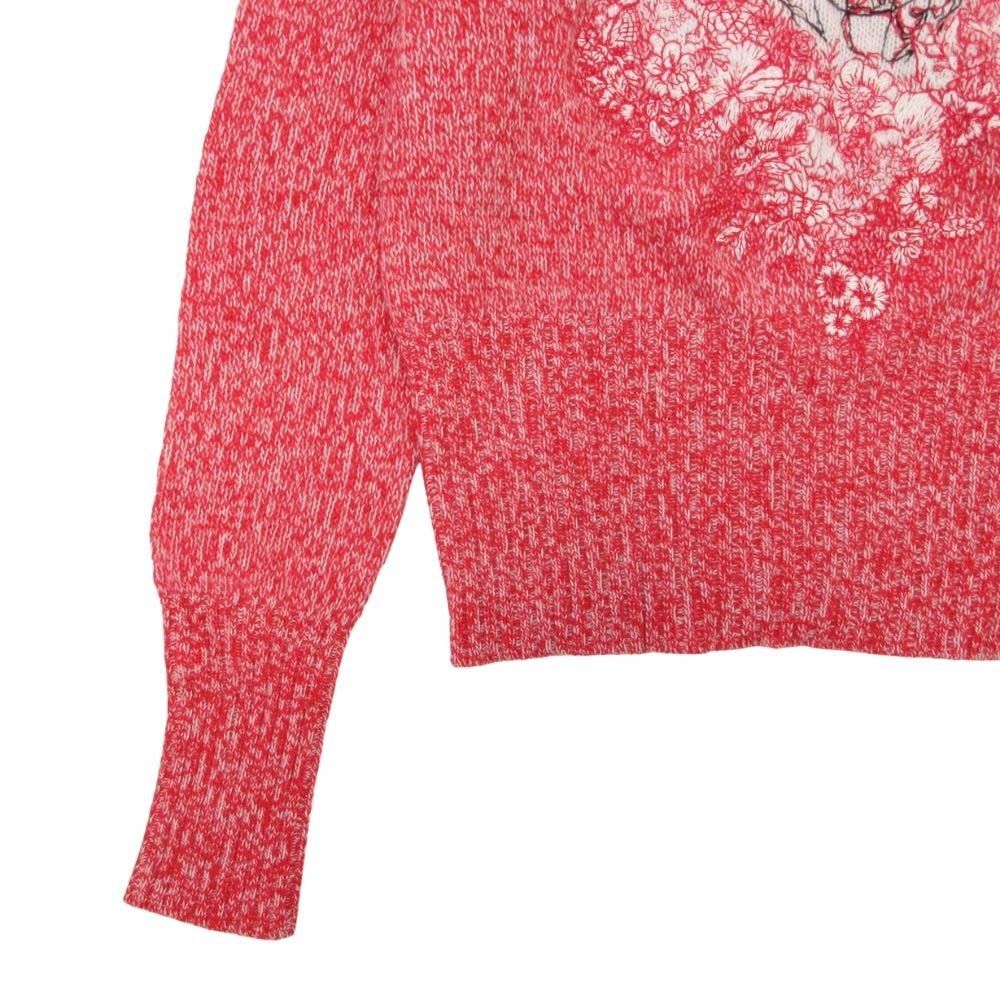Dior hmmdio le Amour hmmjiknit Heart Embroidery Sweater To 38 Red LadySecond — view 4