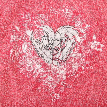Dior hmmdio le Amour hmmjiknit Heart Embroidery Sweater To 38 Red LadySecond — view 5