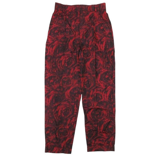 Dior hmmdio le Silk Tapants de Trousers 34 Red Black LadySecond Pants