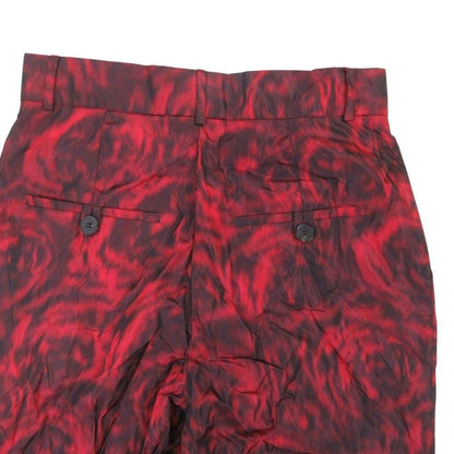 Dior hmmdio le Silk Tapants de Trousers 34 Red Black LadySecond Pants — view 4