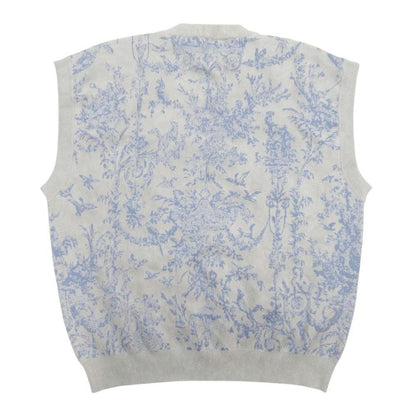 Dior Homme Dio le a O-ba Knit Vest de leo Sweater L Gray Second — view 2