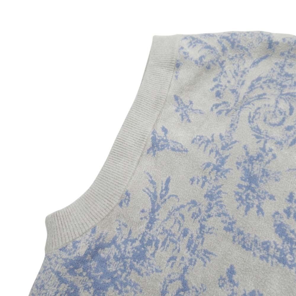 Dior Homme Dio le a O-ba Knit Vest de leo Sweater L Gray Second — view 6