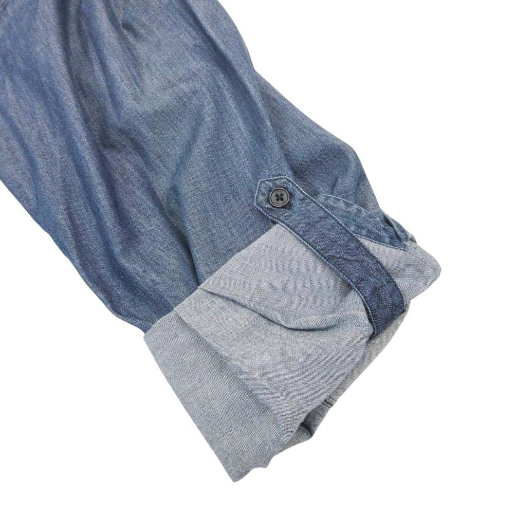 Louis Vuitton Logo Taleplate Denim Top To L Indigo Blue Second — view 8