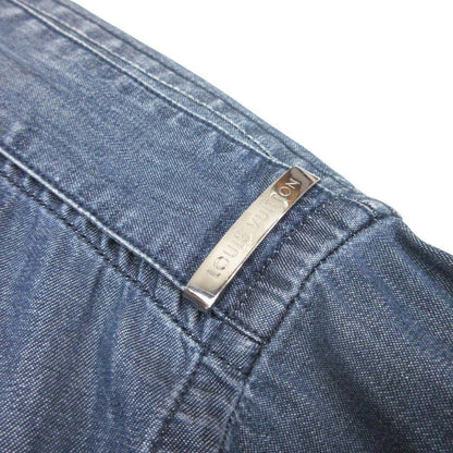 Louis Vuitton Logo Taleplate Denim Top To L Indigo Blue Second — view 4