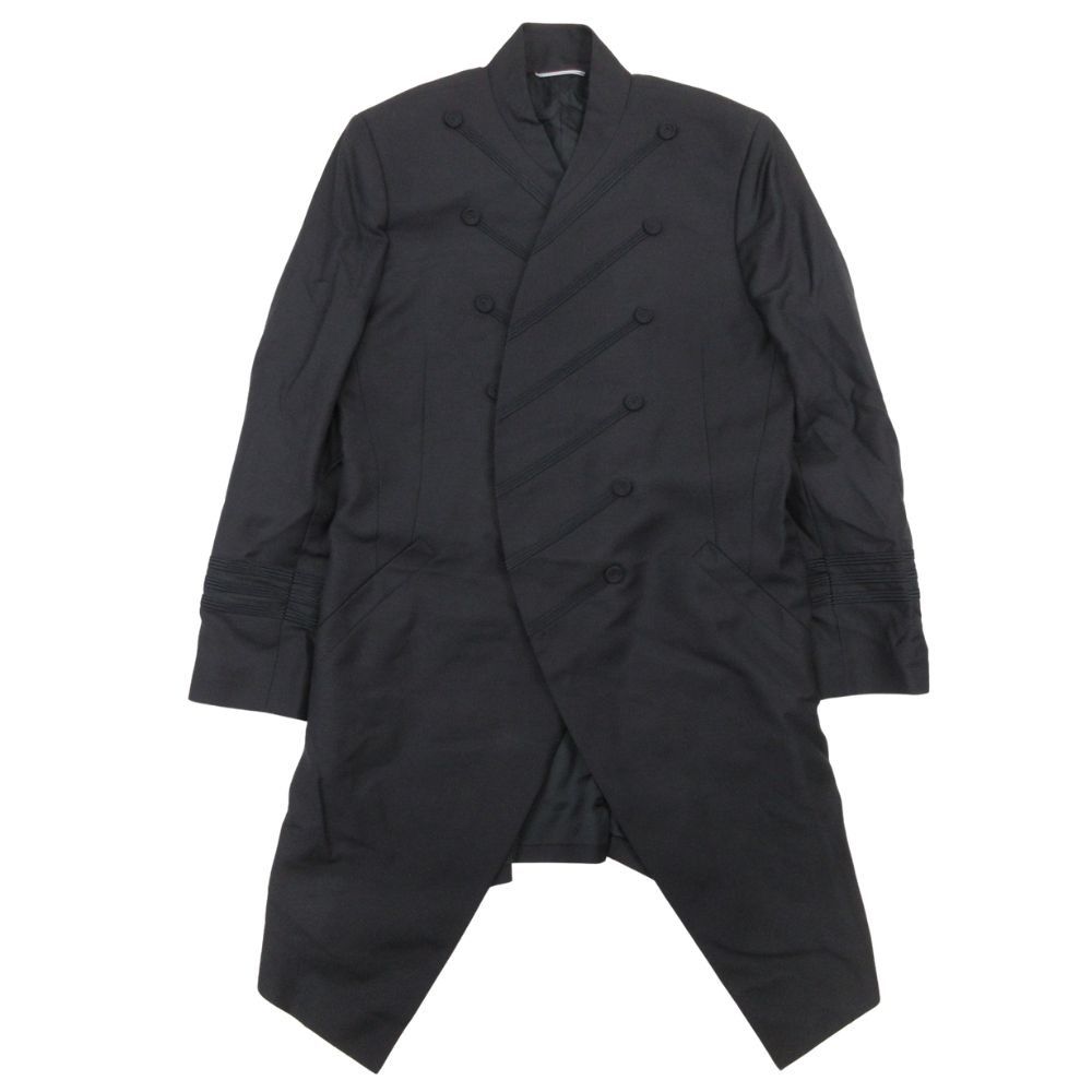 Dior Homme Dio le Longjacket Jacket Coat Acormorantta 48 Black Second
