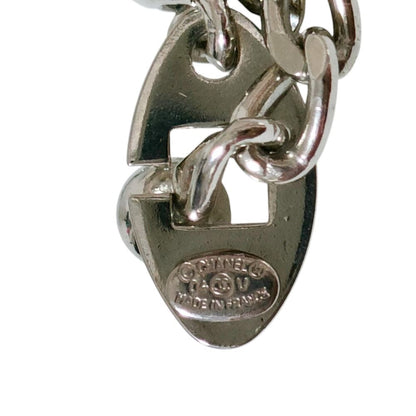 Chanel Logo Plate Dog Tag Key Holder Silver — view 8