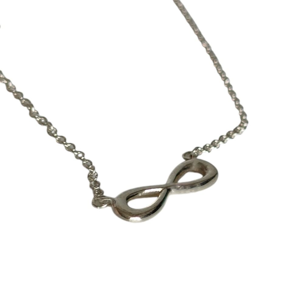 Tiffany & Co Infinity Chain Pendant Necklace Silver — view 2