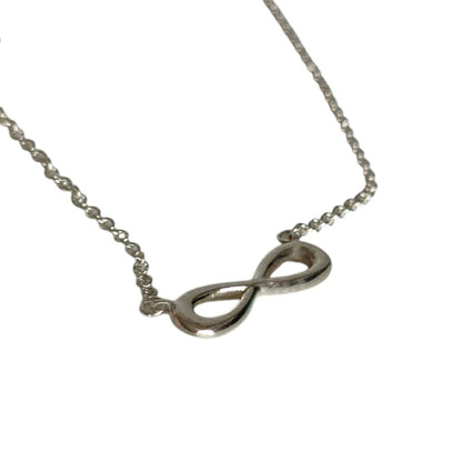 Tiffany & Co Infinity Chain Pendant Necklace Silver — view 2