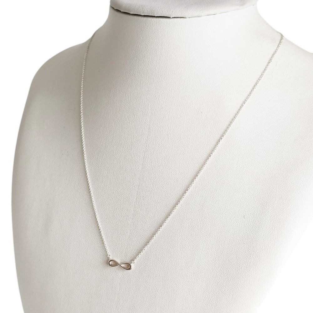 Tiffany & Co Infinity Chain Pendant Necklace Silver — view 7