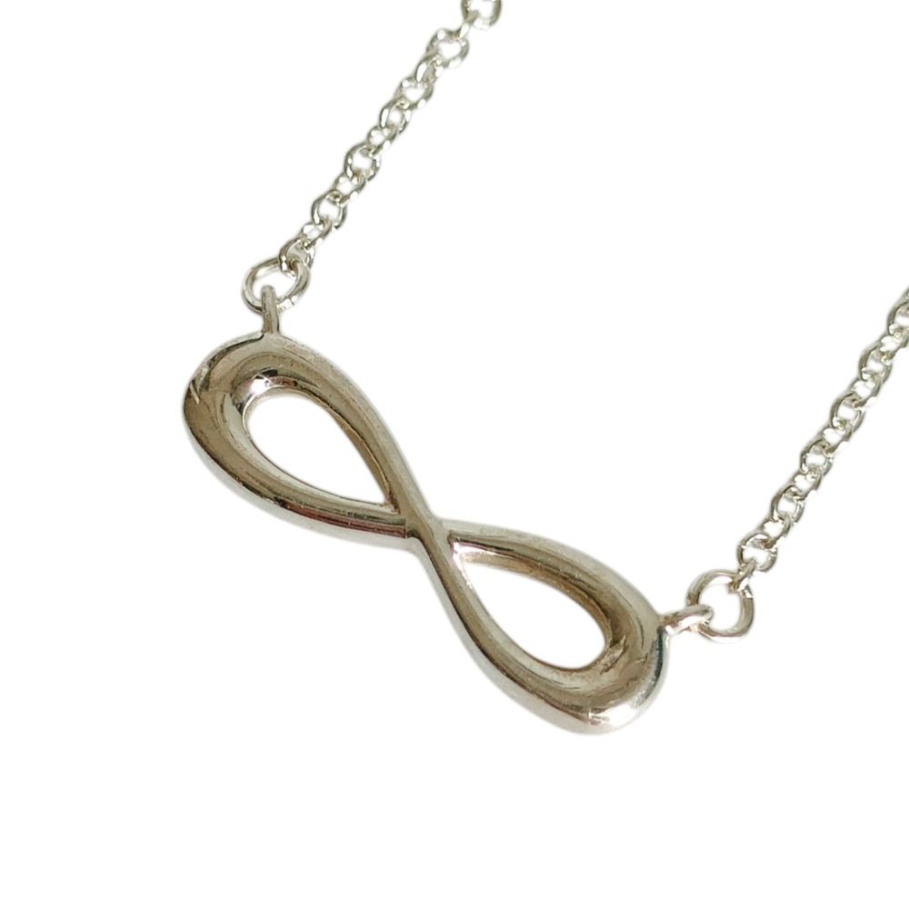 Tiffany & Co Infinity Chain Pendant Necklace Silver