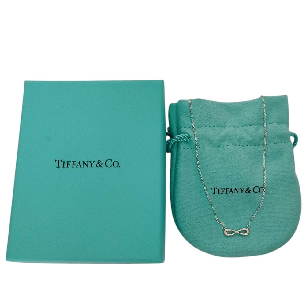Tiffany & Co Infinity Chain Pendant Necklace Silver — view 8