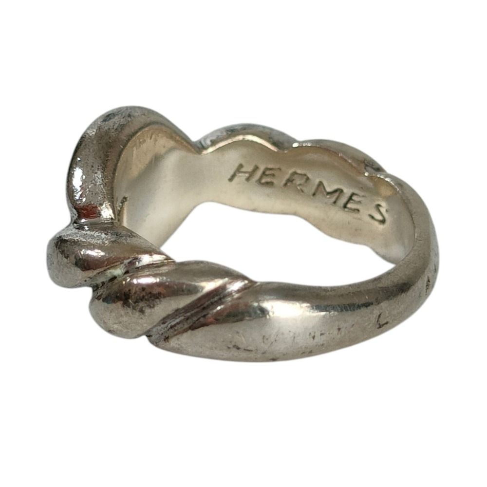 Hermes Torsade Ring 49 Silver — view 4