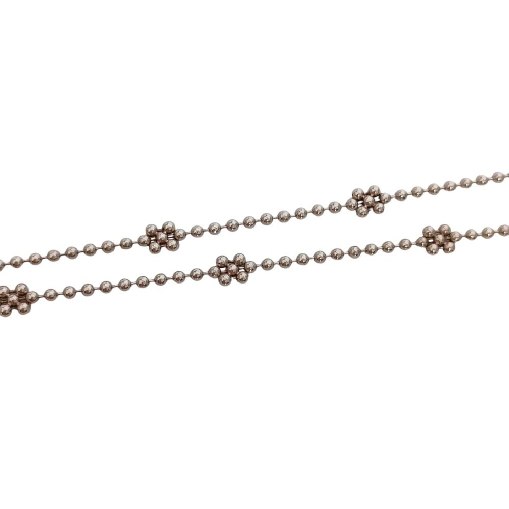 Gucci Interlocking Ball Chain Necklace Silver — view 4
