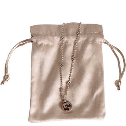 Gucci Interlocking Ball Chain Necklace Silver — view 8