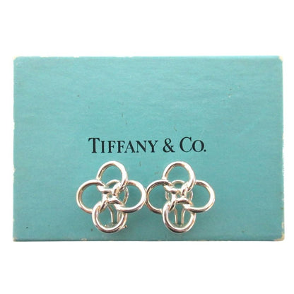 Tiffany & Co Elsa Peretti Quadro Folio Clover Clip Earrings 925 Sterling Silver — view 5