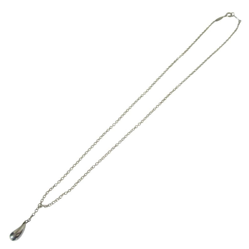Tiffany & Co Teardrop Lariat Necklace Pendant 925 Sterling Silver — view 2