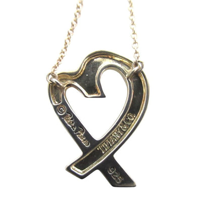 Tiffany & Co Paloma Picasso Loving Heart Necklace Pendant 925 Sterling Silver — view 2