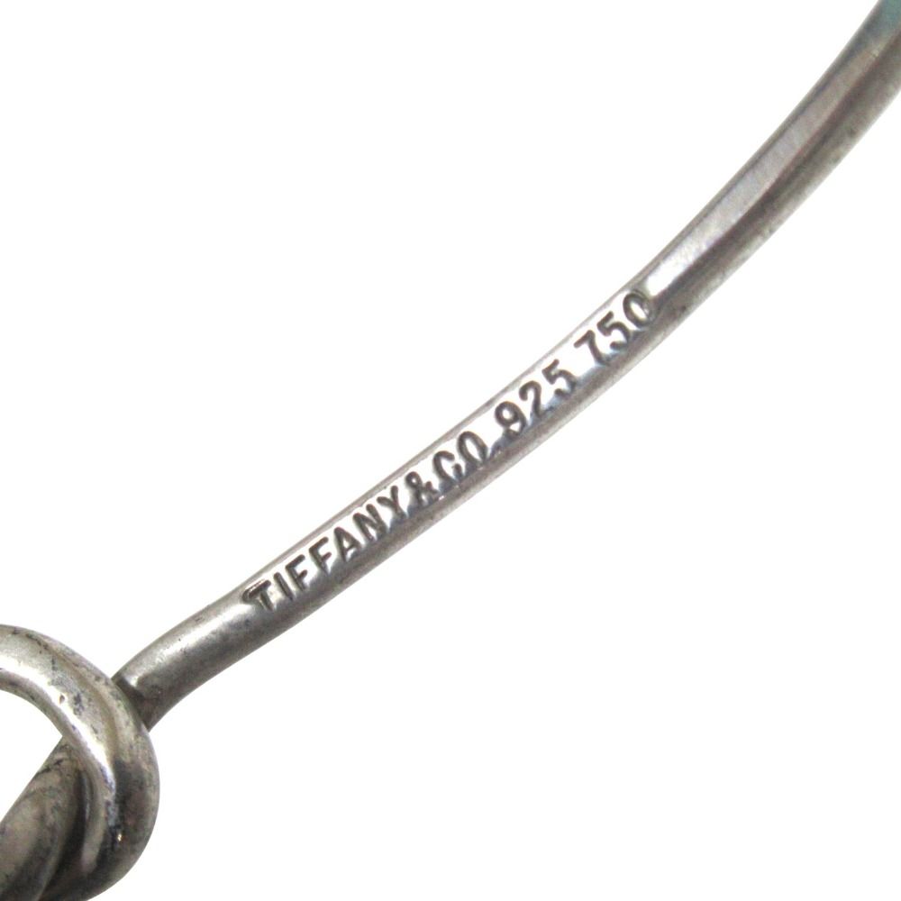 Tiffany & Co Vintage Love Knot Bangle Bracelet 925 750 Combination Silver Gold — view 4