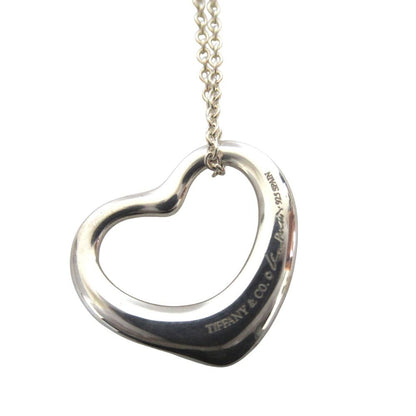 Tiffany & Co Open Heart Necklace Pendant 925 Sterling Silver — view 2