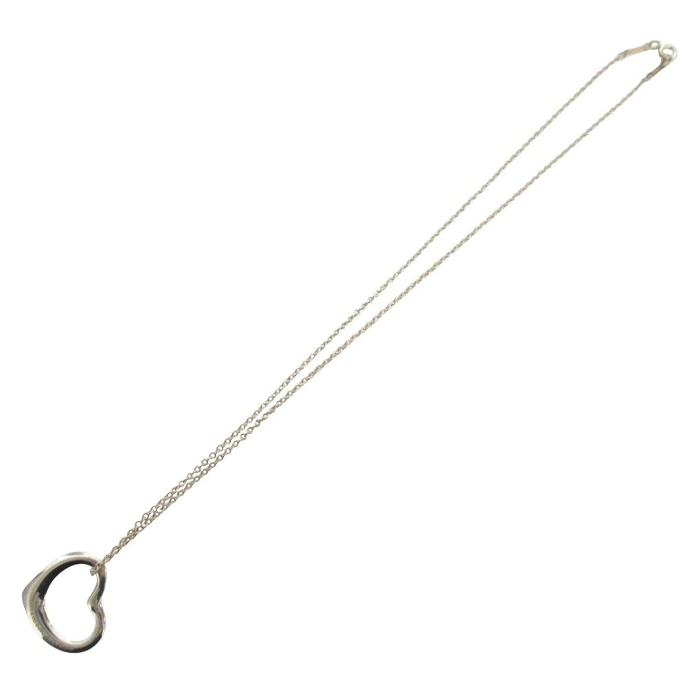 Tiffany & Co Open Heart Necklace Pendant 925 Sterling Silver — view 3