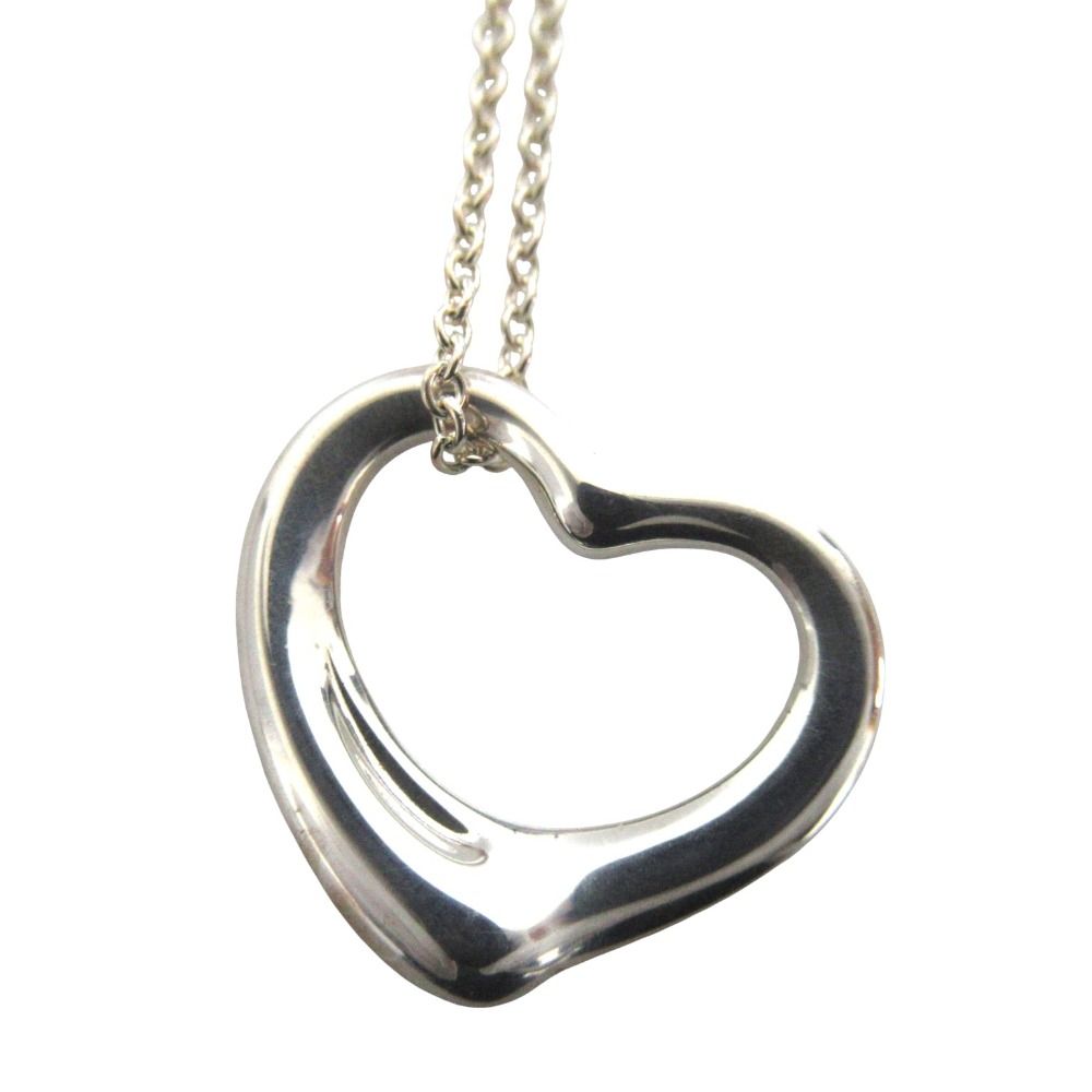 Tiffany & Co Open Heart Necklace Pendant 925 Sterling Silver