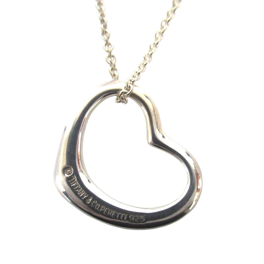 Tiffany & Co Elsa Peretti Open Heart Necklace Pendant 925 Sterling Silver
