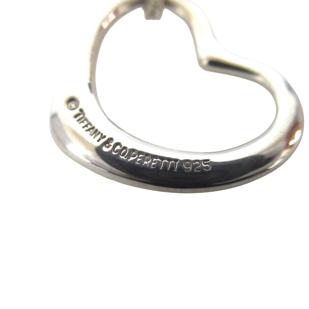 Tiffany & Co Elsa Peretti Open Heart Necklace Pendant 925 Sterling Silver — view 4