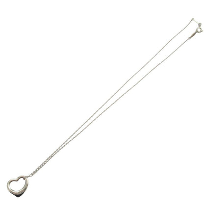 Tiffany & Co Elsa Peretti Open Heart Necklace Pendant 925 Sterling Silver — view 4