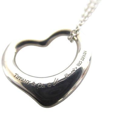 Tiffany & Co Elsa Peretti Open Heart Necklace Pendant 925 Sterling Silver — view 3