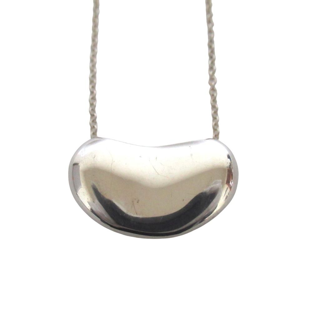 Tiffany & Co Elsa Peretti Bean Necklace Pendant 925 Sterling Silver — view 2