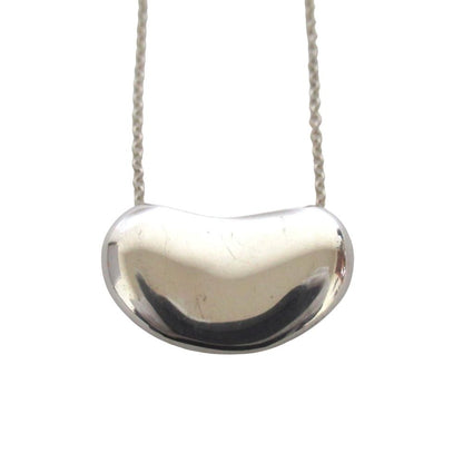 Tiffany & Co Elsa Peretti Bean Necklace Pendant 925 Sterling Silver — view 2