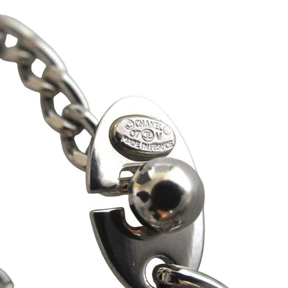 Chanel Dog Tag Logo Key Holder Bag Charm Silver — view 5