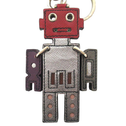 Prada Saffiano Leather Robot Key Holder Bag Charm Multicolor — view 3